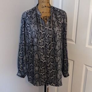 Michael Kors snake skin blouse